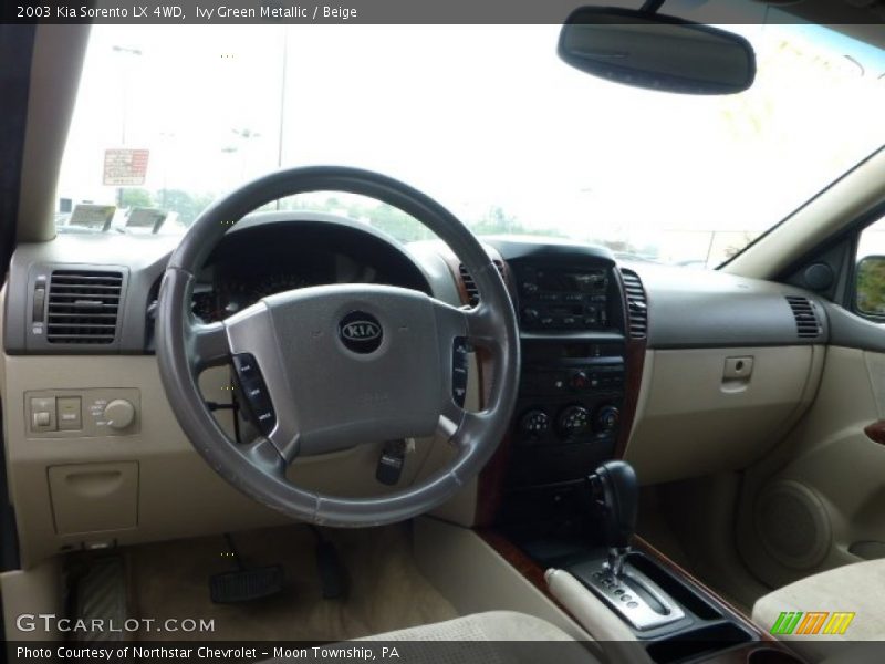 Ivy Green Metallic / Beige 2003 Kia Sorento LX 4WD