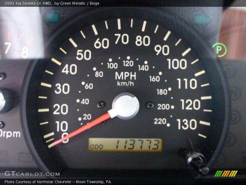 Ivy Green Metallic / Beige 2003 Kia Sorento LX 4WD