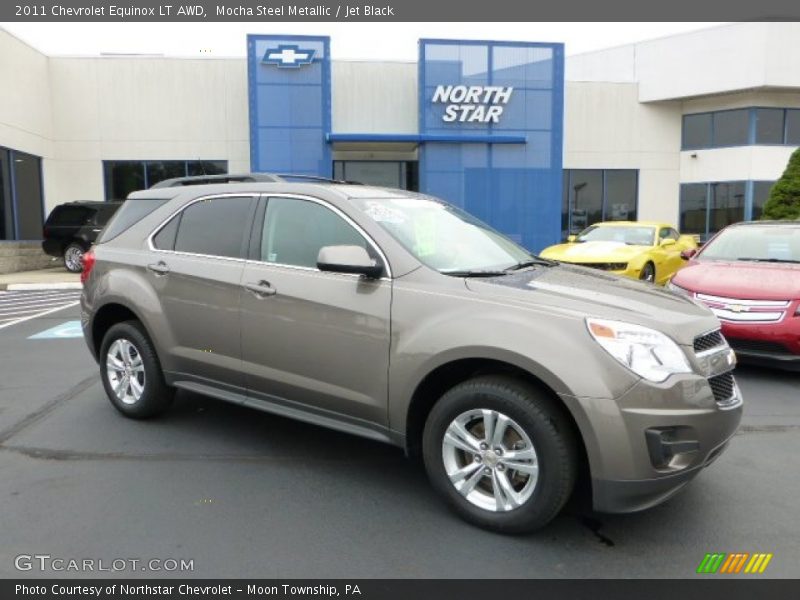 Mocha Steel Metallic / Jet Black 2011 Chevrolet Equinox LT AWD