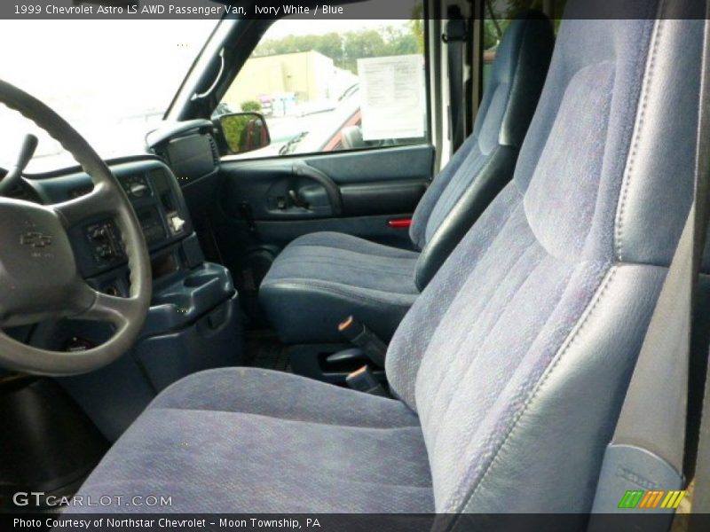 Ivory White / Blue 1999 Chevrolet Astro LS AWD Passenger Van
