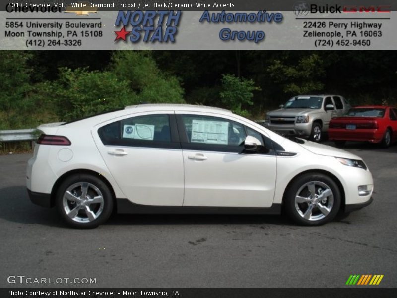 White Diamond Tricoat / Jet Black/Ceramic White Accents 2013 Chevrolet Volt