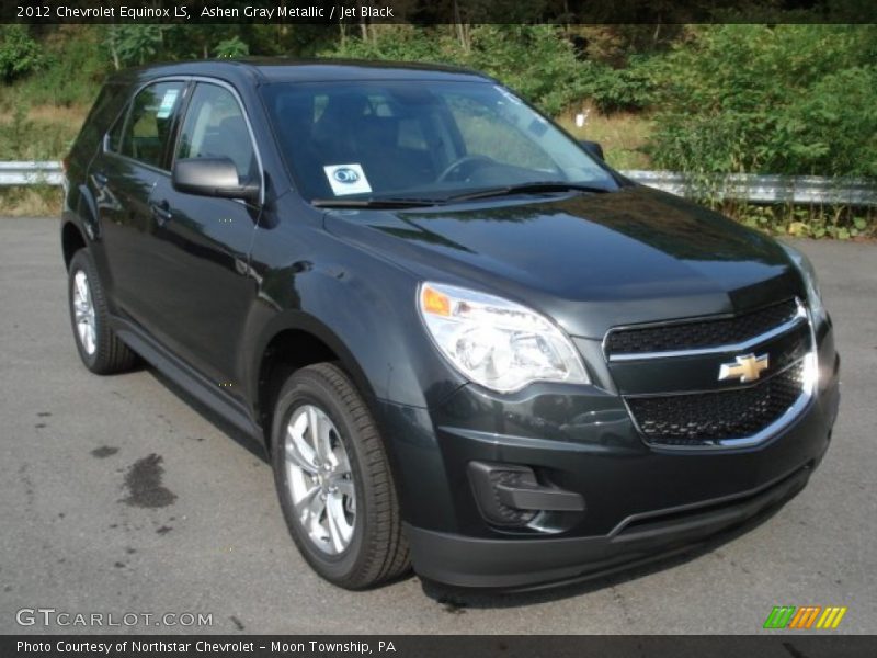 Ashen Gray Metallic / Jet Black 2012 Chevrolet Equinox LS