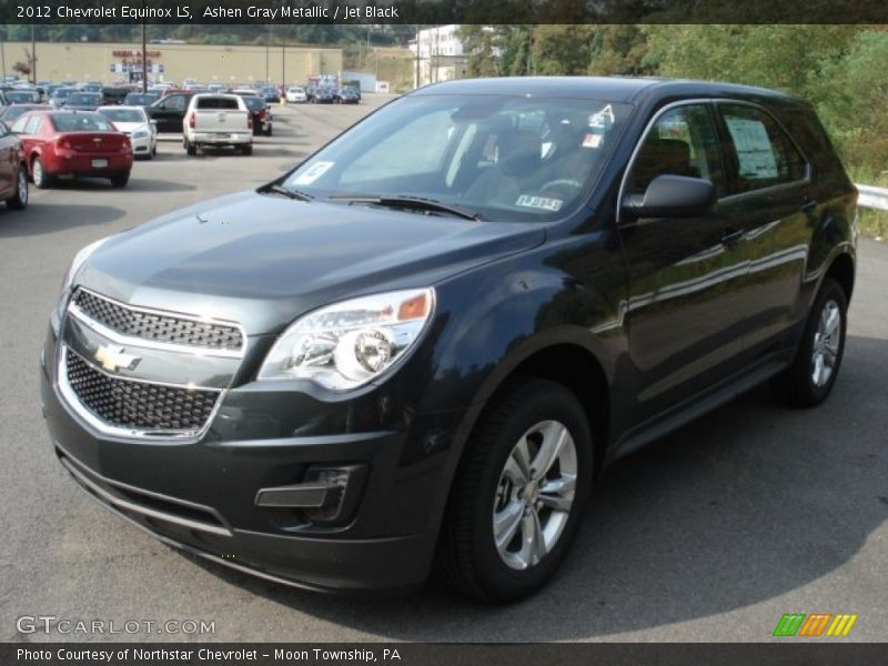 Ashen Gray Metallic / Jet Black 2012 Chevrolet Equinox LS