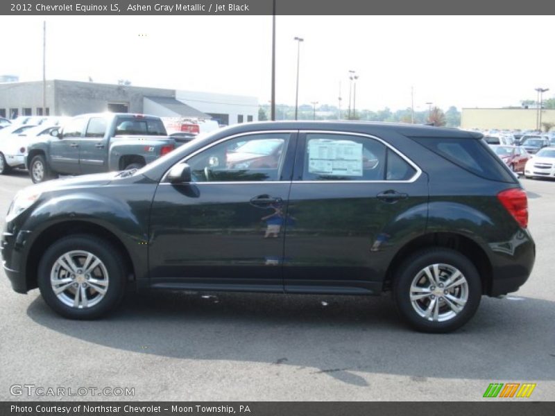 Ashen Gray Metallic / Jet Black 2012 Chevrolet Equinox LS