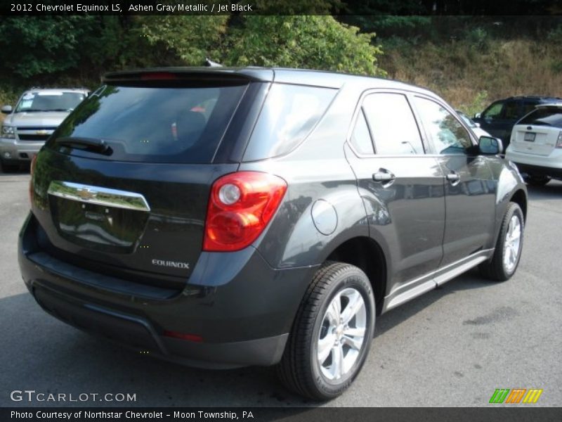 Ashen Gray Metallic / Jet Black 2012 Chevrolet Equinox LS
