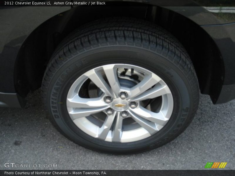 Ashen Gray Metallic / Jet Black 2012 Chevrolet Equinox LS