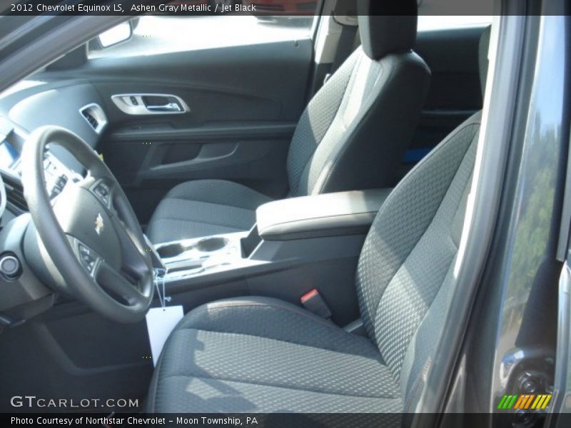 Ashen Gray Metallic / Jet Black 2012 Chevrolet Equinox LS