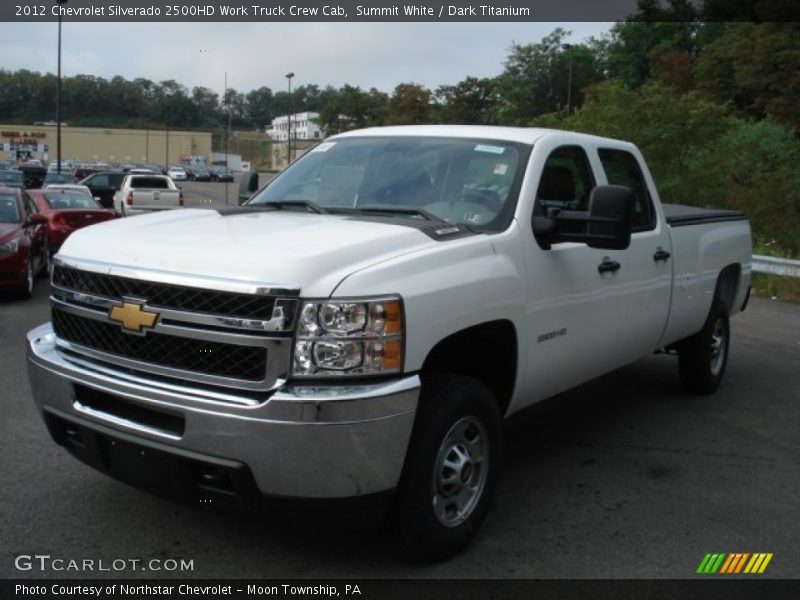 Summit White / Dark Titanium 2012 Chevrolet Silverado 2500HD Work Truck Crew Cab