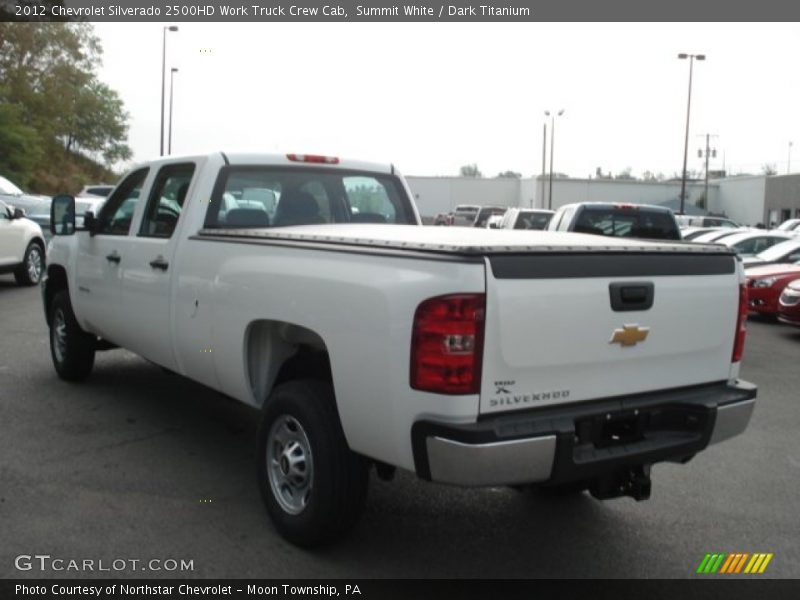 Summit White / Dark Titanium 2012 Chevrolet Silverado 2500HD Work Truck Crew Cab