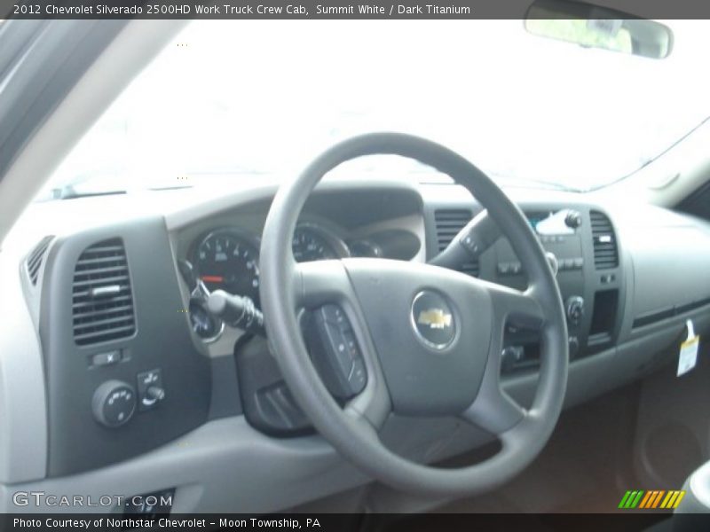 Summit White / Dark Titanium 2012 Chevrolet Silverado 2500HD Work Truck Crew Cab