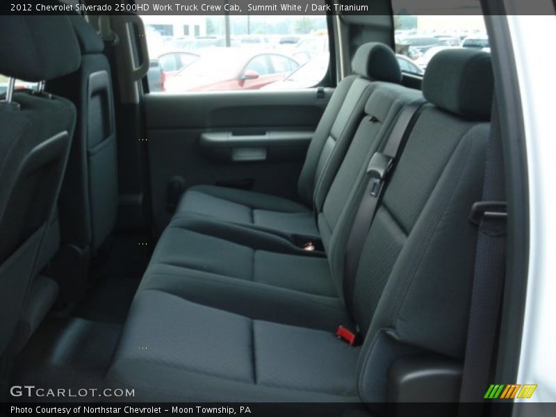 Rear Seat of 2012 Silverado 2500HD Work Truck Crew Cab
