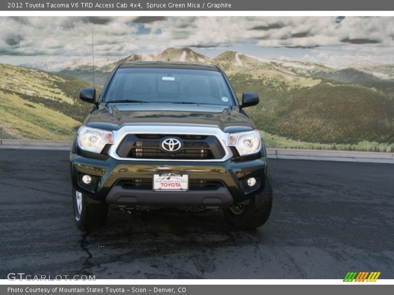 Spruce Green Mica / Graphite 2012 Toyota Tacoma V6 TRD Access Cab 4x4