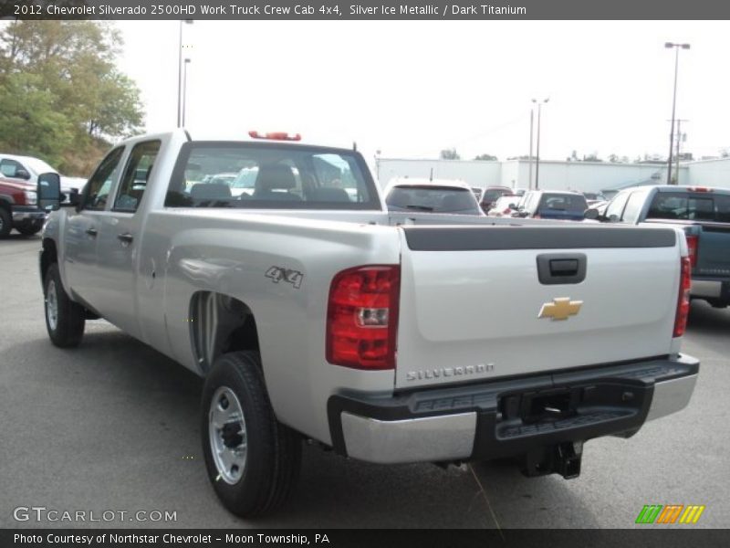 Silver Ice Metallic / Dark Titanium 2012 Chevrolet Silverado 2500HD Work Truck Crew Cab 4x4