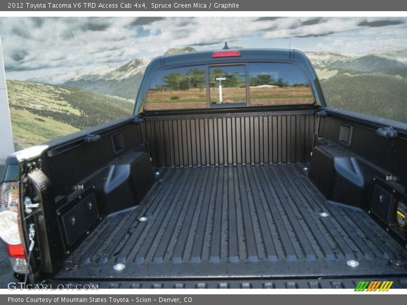 Spruce Green Mica / Graphite 2012 Toyota Tacoma V6 TRD Access Cab 4x4