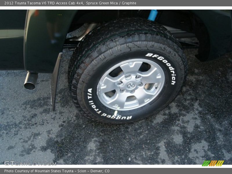 Spruce Green Mica / Graphite 2012 Toyota Tacoma V6 TRD Access Cab 4x4