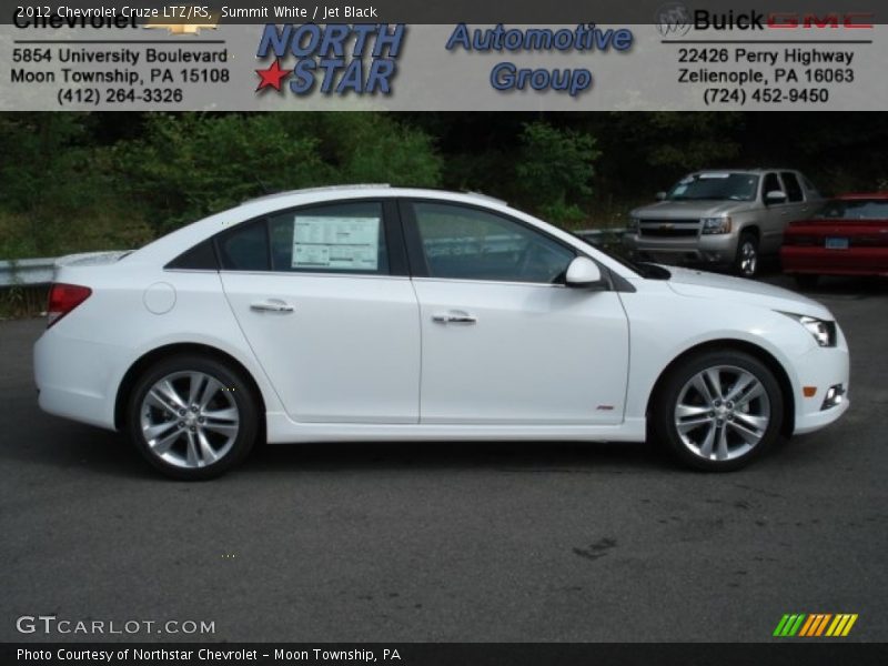 Summit White / Jet Black 2012 Chevrolet Cruze LTZ/RS