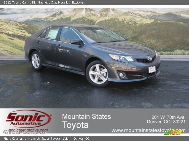 Magnetic Gray Metallic / Black/Ash 2012 Toyota Camry SE