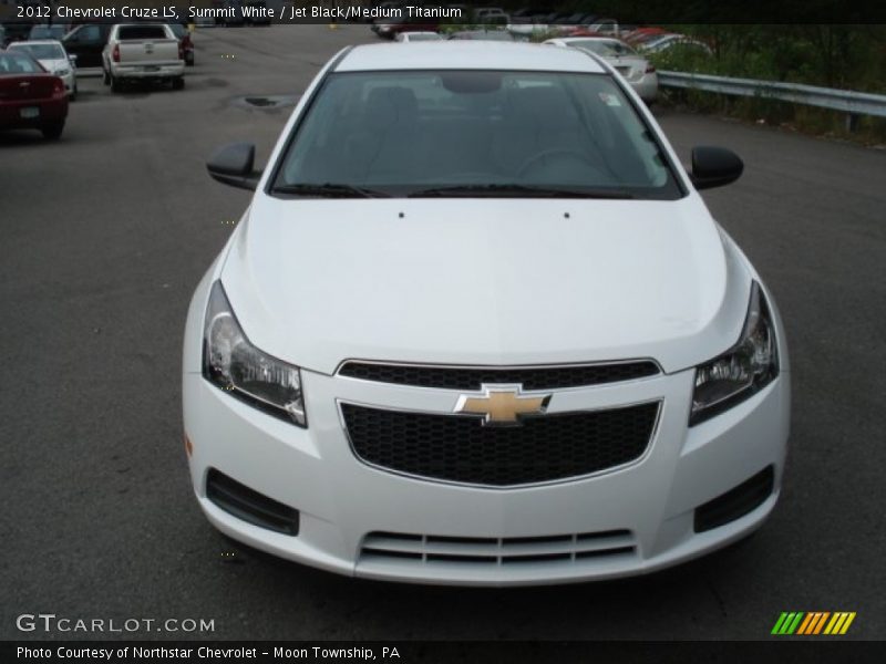 Summit White / Jet Black/Medium Titanium 2012 Chevrolet Cruze LS
