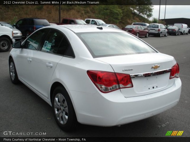 Summit White / Jet Black/Medium Titanium 2012 Chevrolet Cruze LS