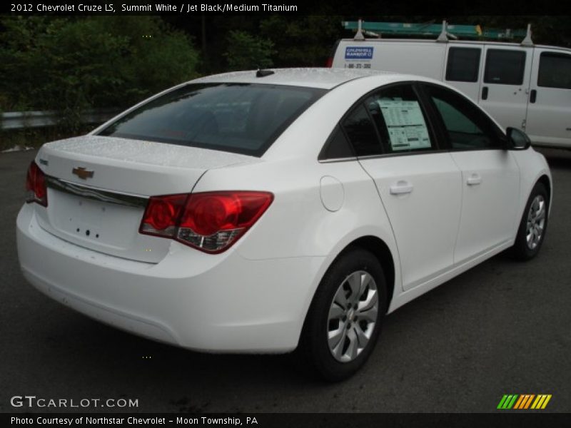 Summit White / Jet Black/Medium Titanium 2012 Chevrolet Cruze LS