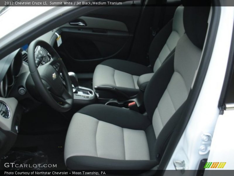Summit White / Jet Black/Medium Titanium 2012 Chevrolet Cruze LS