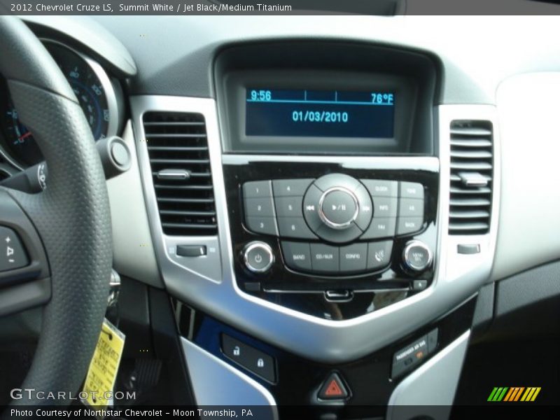 Summit White / Jet Black/Medium Titanium 2012 Chevrolet Cruze LS