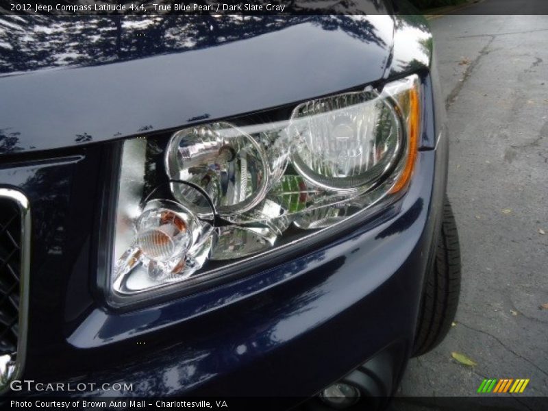 True Blue Pearl / Dark Slate Gray 2012 Jeep Compass Latitude 4x4