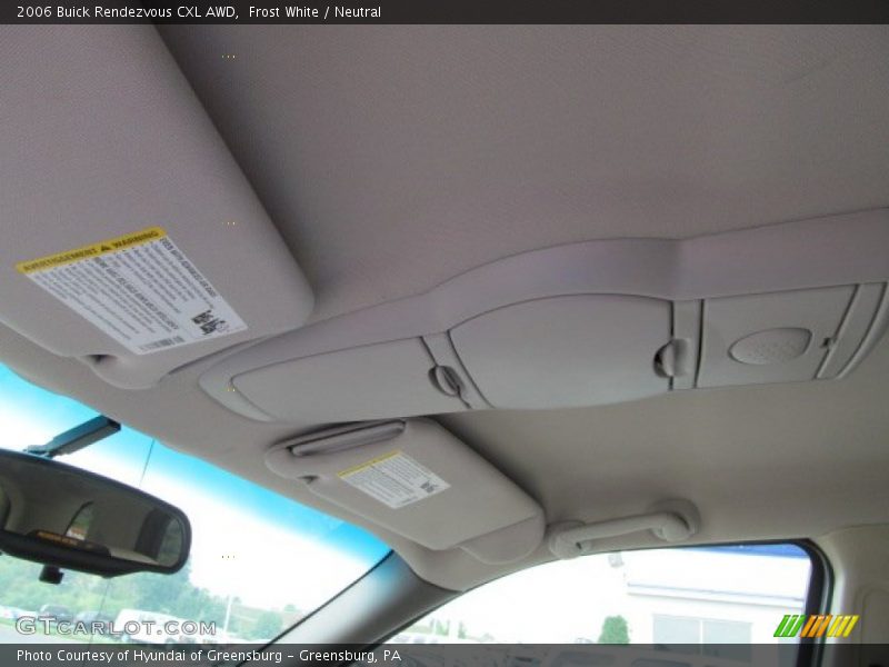Frost White / Neutral 2006 Buick Rendezvous CXL AWD