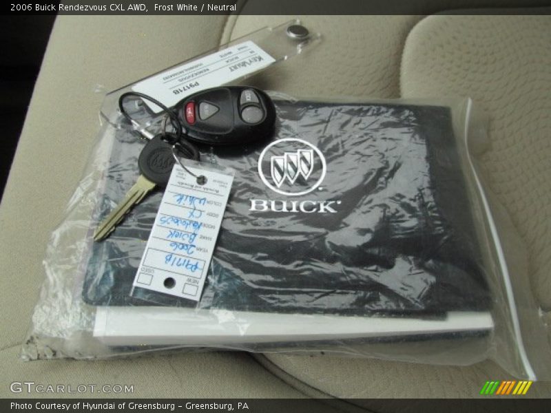Frost White / Neutral 2006 Buick Rendezvous CXL AWD