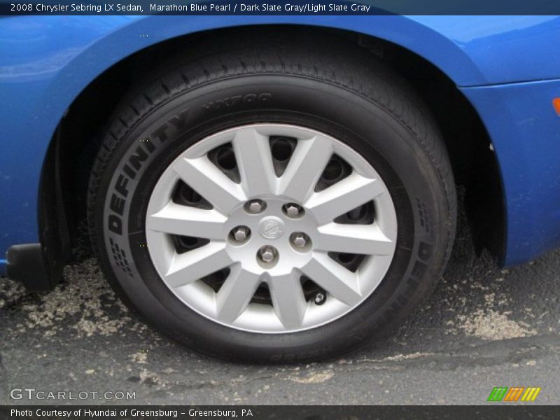 Marathon Blue Pearl / Dark Slate Gray/Light Slate Gray 2008 Chrysler Sebring LX Sedan