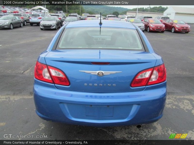 Marathon Blue Pearl / Dark Slate Gray/Light Slate Gray 2008 Chrysler Sebring LX Sedan