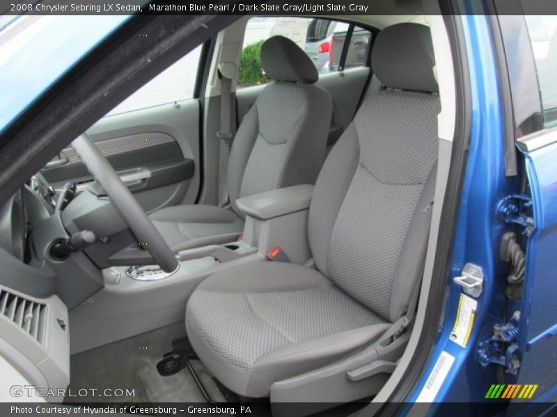 Marathon Blue Pearl / Dark Slate Gray/Light Slate Gray 2008 Chrysler Sebring LX Sedan