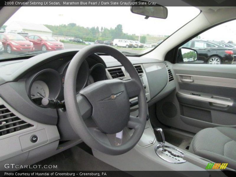 Marathon Blue Pearl / Dark Slate Gray/Light Slate Gray 2008 Chrysler Sebring LX Sedan