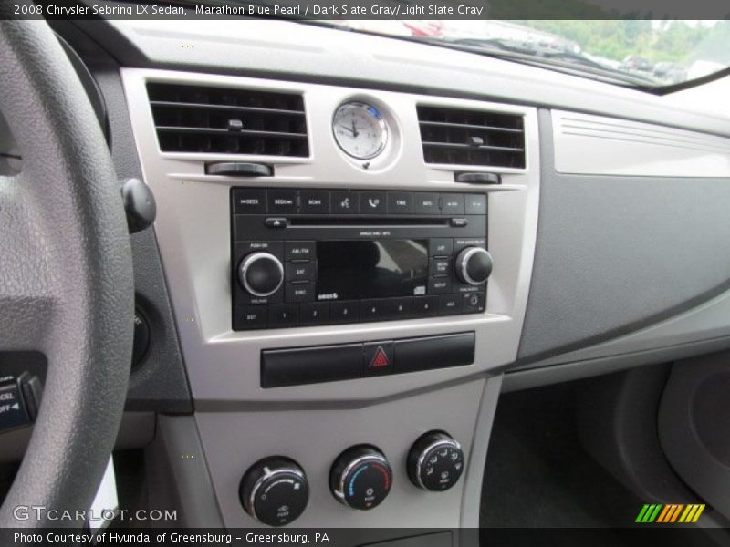 Marathon Blue Pearl / Dark Slate Gray/Light Slate Gray 2008 Chrysler Sebring LX Sedan