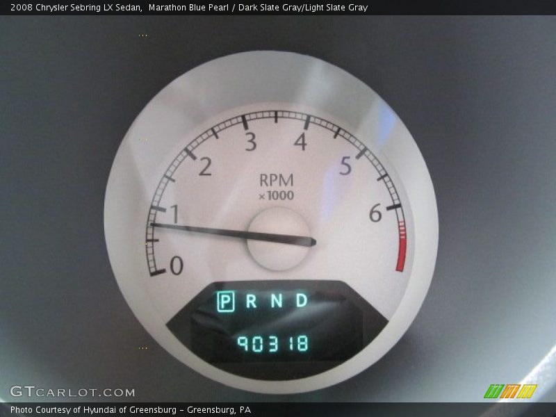 Marathon Blue Pearl / Dark Slate Gray/Light Slate Gray 2008 Chrysler Sebring LX Sedan