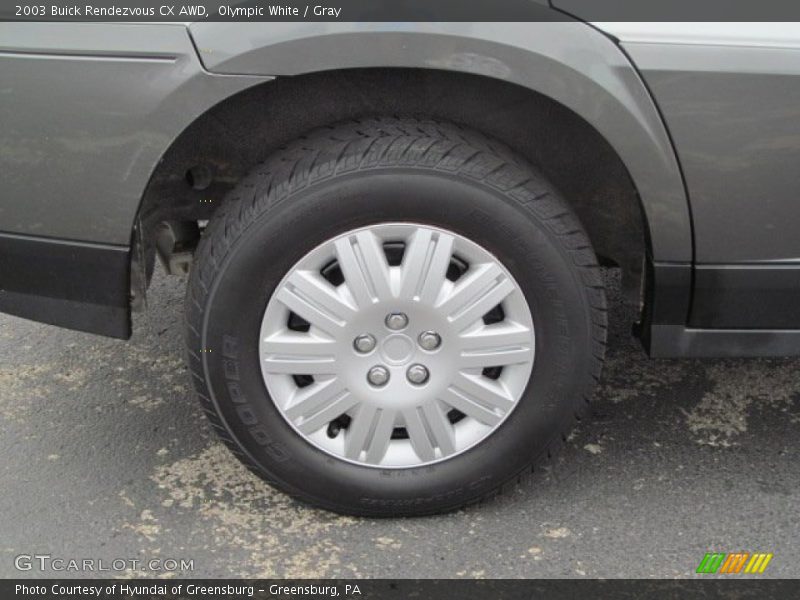 Olympic White / Gray 2003 Buick Rendezvous CX AWD