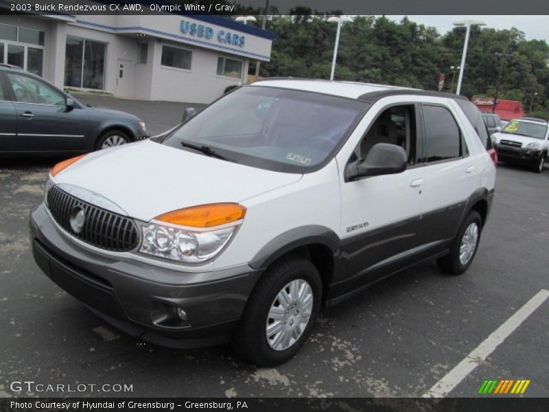 Olympic White / Gray 2003 Buick Rendezvous CX AWD