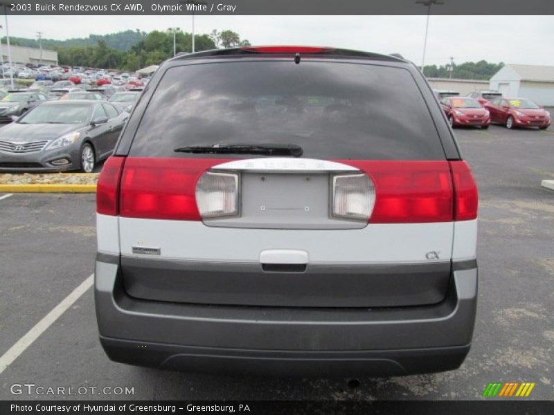 Olympic White / Gray 2003 Buick Rendezvous CX AWD