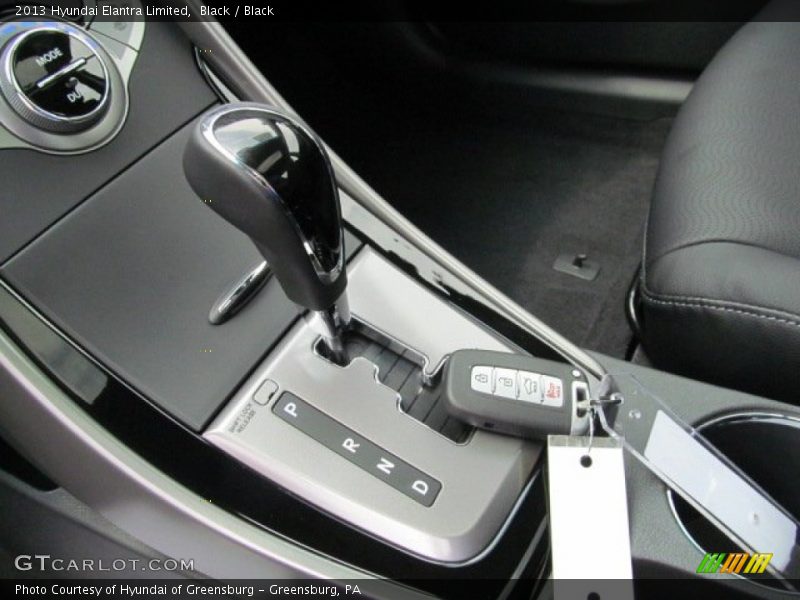 Black / Black 2013 Hyundai Elantra Limited
