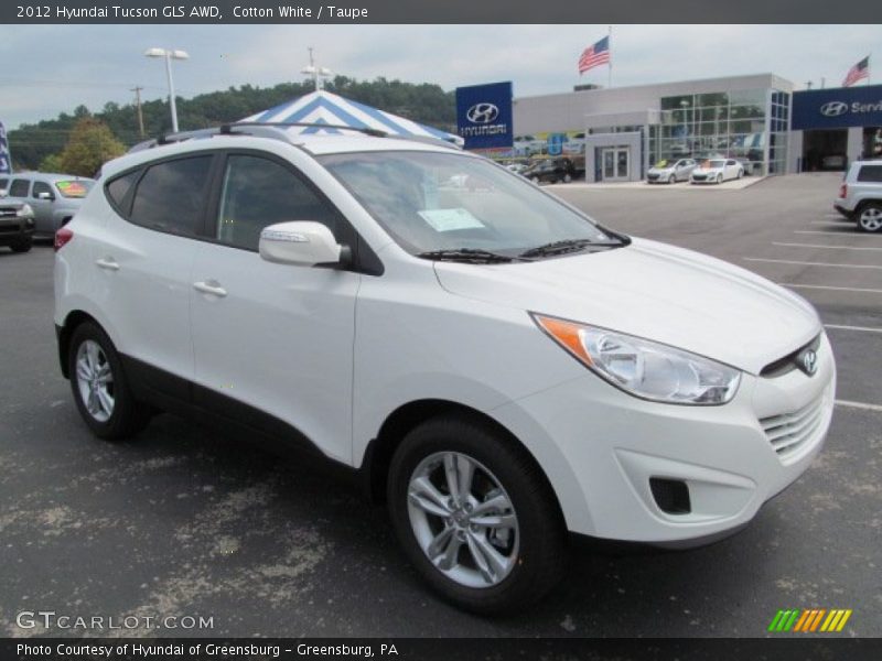 Cotton White / Taupe 2012 Hyundai Tucson GLS AWD