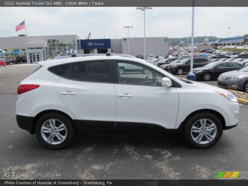 Cotton White / Taupe 2012 Hyundai Tucson GLS AWD