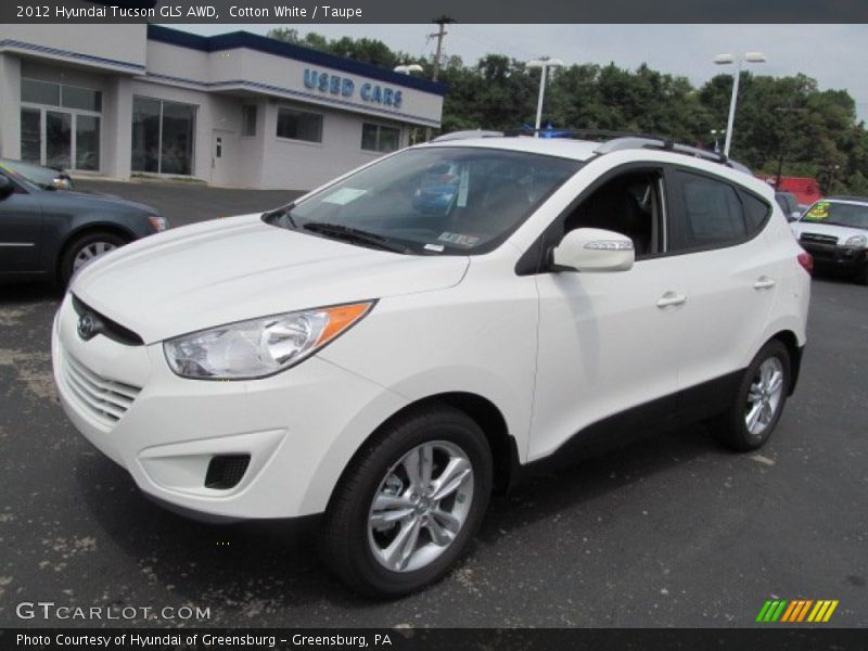 Cotton White / Taupe 2012 Hyundai Tucson GLS AWD