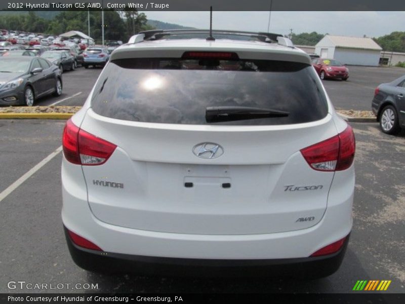 Cotton White / Taupe 2012 Hyundai Tucson GLS AWD