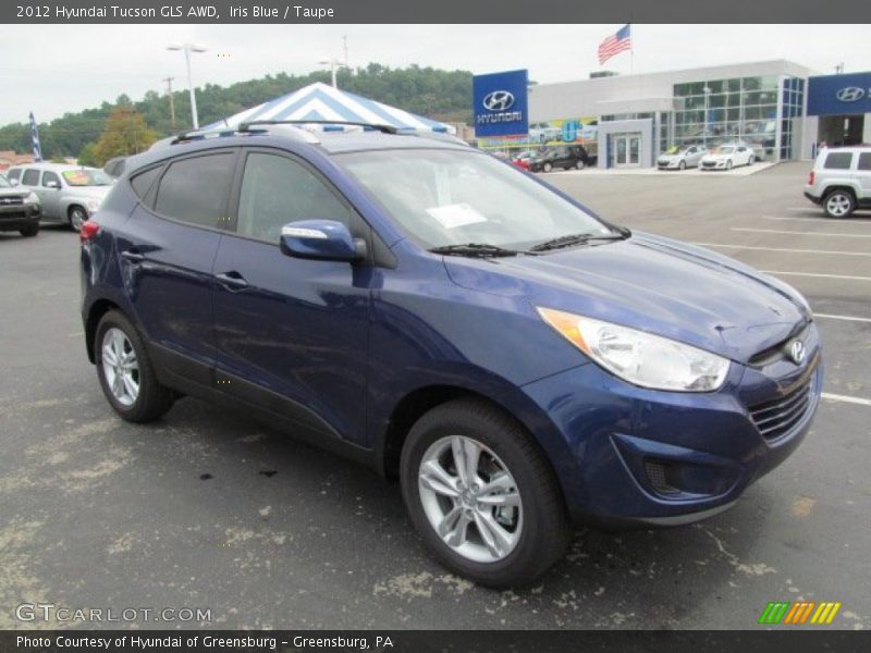 Iris Blue / Taupe 2012 Hyundai Tucson GLS AWD