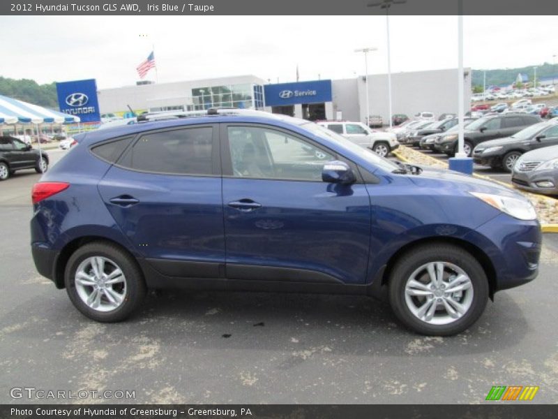 Iris Blue / Taupe 2012 Hyundai Tucson GLS AWD