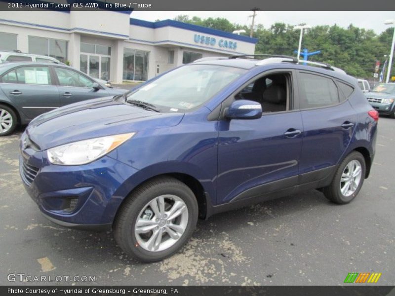 Iris Blue / Taupe 2012 Hyundai Tucson GLS AWD