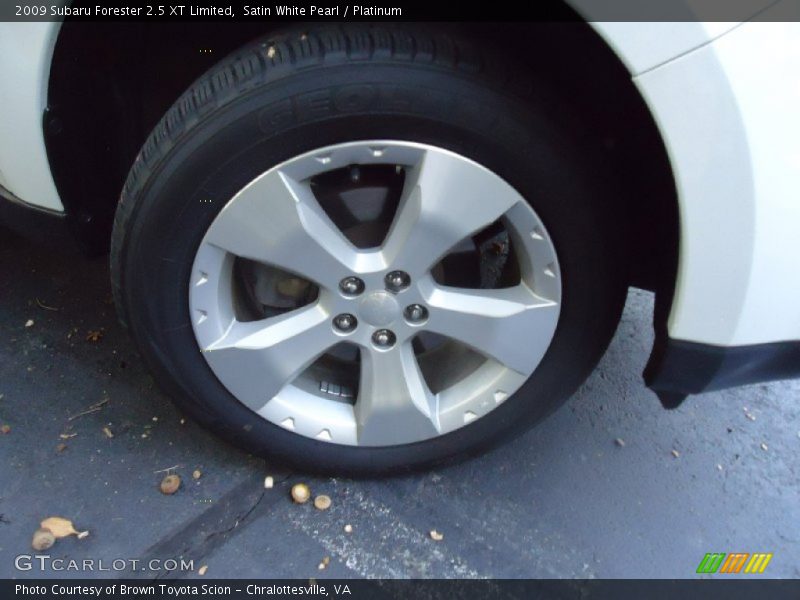 Satin White Pearl / Platinum 2009 Subaru Forester 2.5 XT Limited