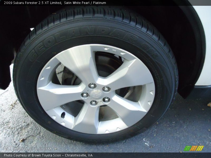 Satin White Pearl / Platinum 2009 Subaru Forester 2.5 XT Limited