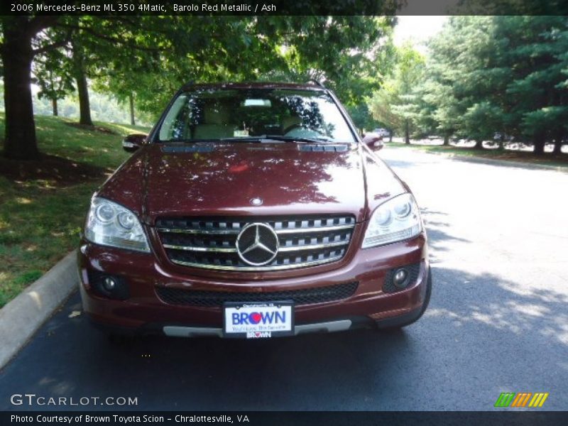 Barolo Red Metallic / Ash 2006 Mercedes-Benz ML 350 4Matic