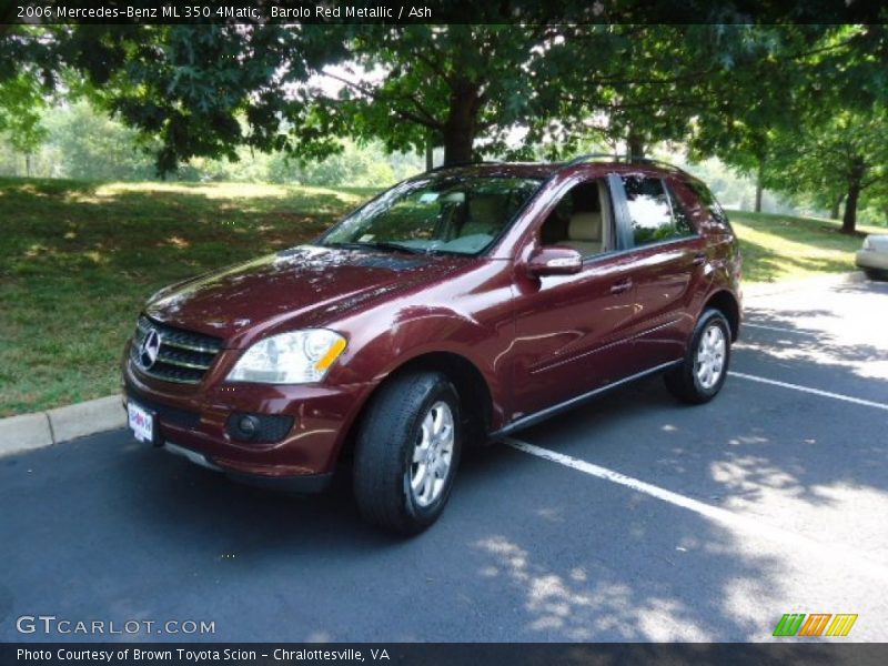 Barolo Red Metallic / Ash 2006 Mercedes-Benz ML 350 4Matic